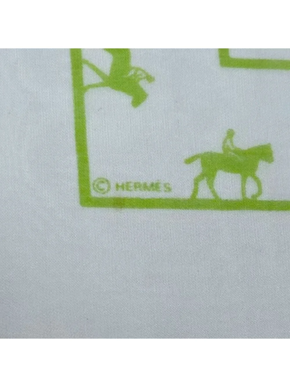 Hermes Scarf Silk Saut Galop Canter Rack